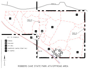View Robbers Cave ATV Trail Map
